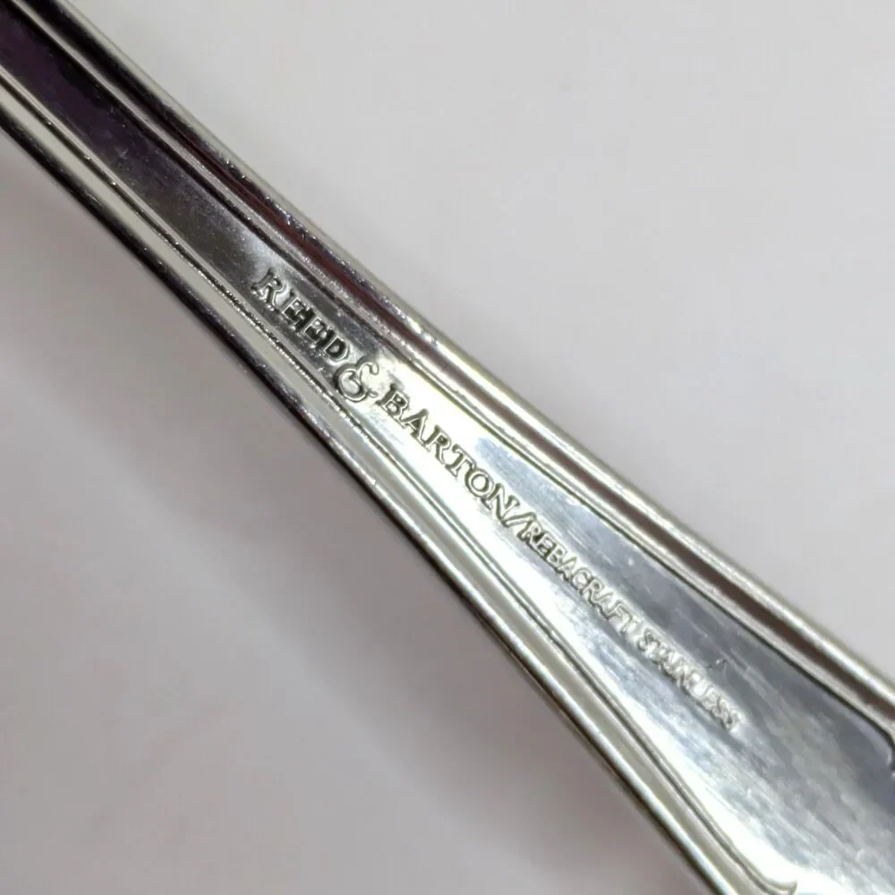 Reed And Barton Rebacraft Stainless Toulouse Hostess Serving Set 5 Pc Vintage